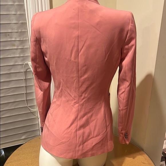 Zara Basic Elegant Pink Women's Blazer with Shoulder Pads Size 6 or medium - Picture 11 of 16